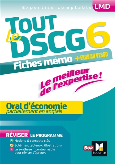 Tout le DSCG 6 : oral d'économie, partiellement en anglais