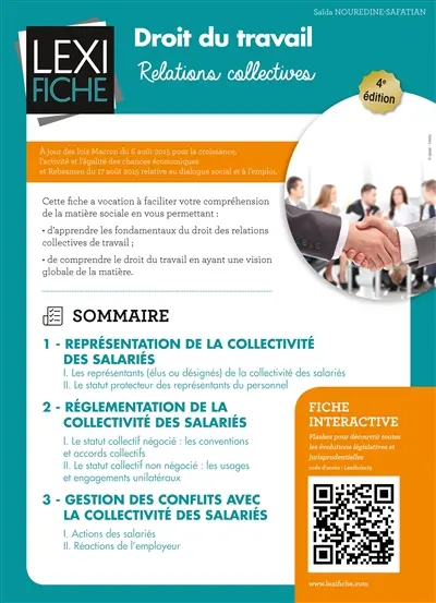 Droit du travail : relations collectives