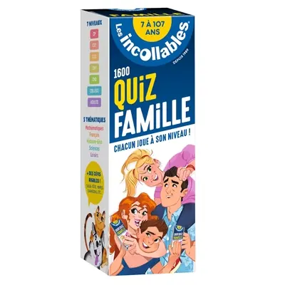 Les incollables : 1.600 quiz famille, 7 à 107 ans : chacun joue à son niveau ! Les incollables : 1.600 quiz famille, 7 à 107 ans : chacun joue à son niveau !