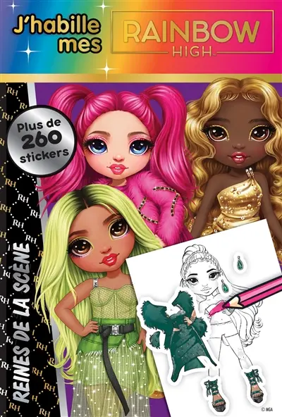 J'habille Rainbow High : reines de la scène : plus de 260 stickers
