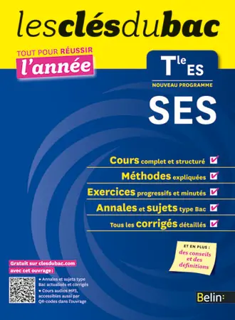 SES terminale ES : nouveau programme