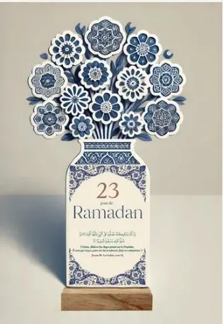 Calendrier fleuri du ramadan : 23 jours de ramadan