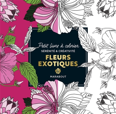 Fleurs exotiques : petit livre à colorier : sérénité & créativité