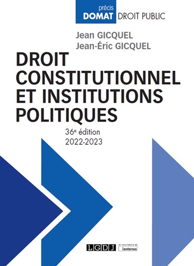 Droit constitutionnel et institutions politiques : 2022-2023