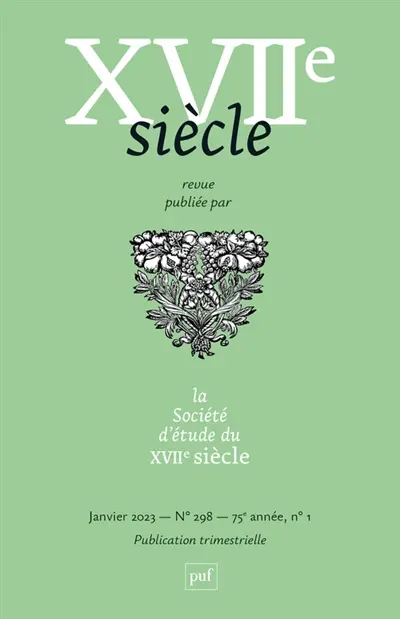 Dix-septième siècle, n° 298. Contre la danse ? Dix-septième siècle, n° 298. Contre la danse ?