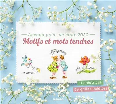 Agenda point de croix 2020 : motifs et mots tendres
