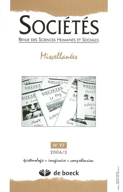 Sociétés, n° 93