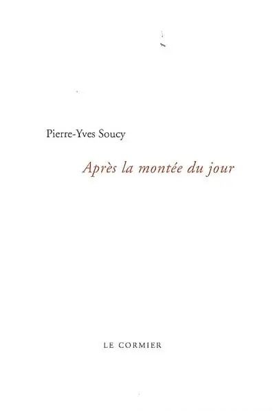 Après la montée du jour