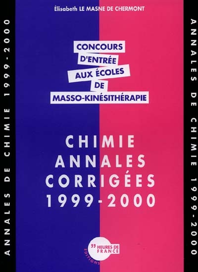 Chimie : annales corrigées 1999-2000