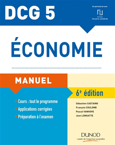 Economie, DCG 5 : manuel