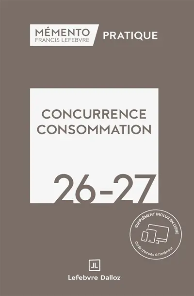 Concurrence consommation 2026-2027