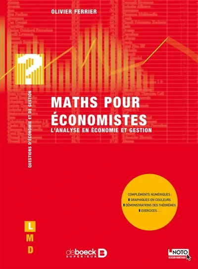 Maths pour économistes : l'analyse en économie et gestion