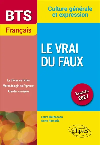 Nouveau thème : BTS français, culture générale et expression : examen 2027