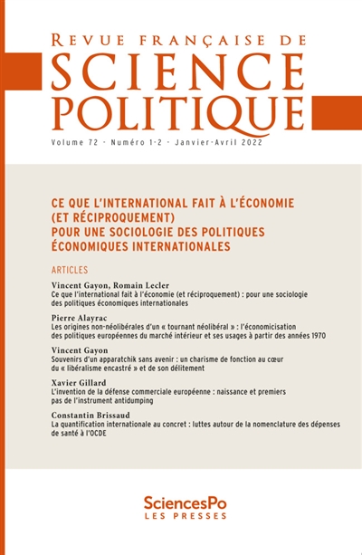 Revue française de science...