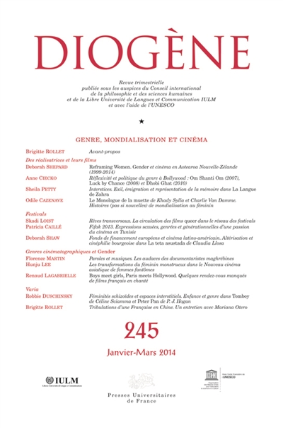 Diogène, n° 245. Genre, mondialisation et cinéma