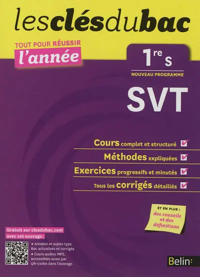 SVT 1re S : nouveau programme