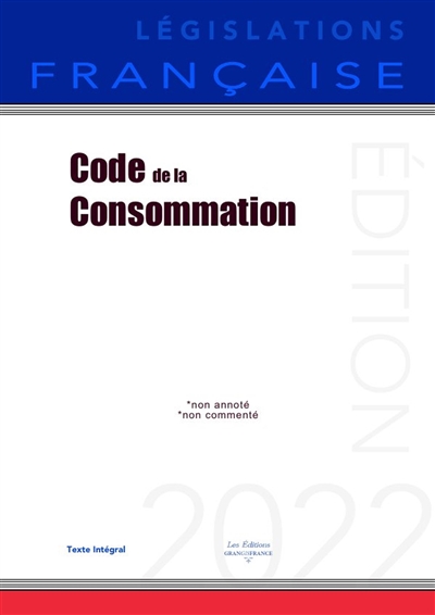 Code de la consommation : Non annoté
