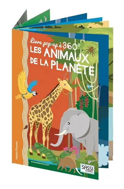 Les animaux de la planète : livre pop-up à 360°