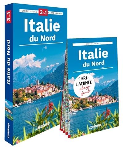 Italie du Nord : 3 en 1 : guide, atlas, carte laminée