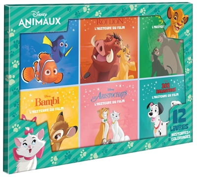Disney animaux : coffret 12 livres