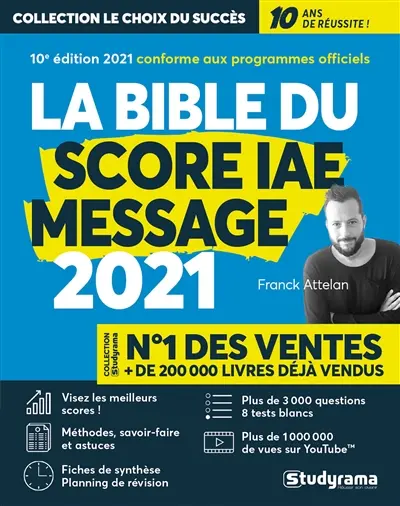 La bible du Score IAE Message : 2021