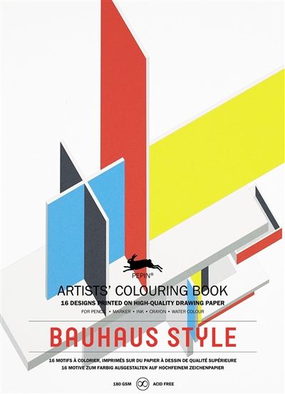 Artists' colouring book. Bauhaus style. Livret de coloriage artistes. Bauhaus style. Künstler-Malbuch. Bauhaus style