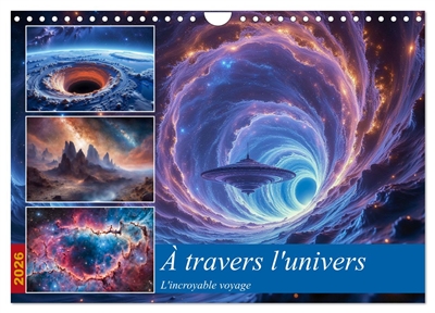 A travers l'univers-L'incroyable voyage (Calendrier mural 2026 DIN A4 vertical), CALVENDO calendrier mensuel : Un voyage incroyable intersidéral
