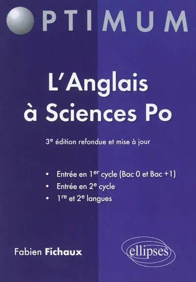 L'anglais à Sciences-Po : entrée en 1er cycle (bac 0 et bac +1), entrée en 2e cycle, 1re et 2e langues