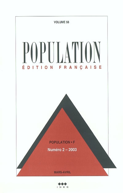 Population, n° 2 (2003)