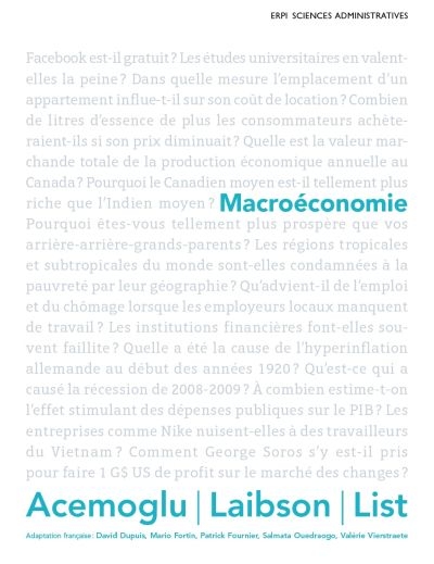 Macroéconomie : Manuel + Édition en ligne + MonLab xL - ÉTUDIANT (6 mois)