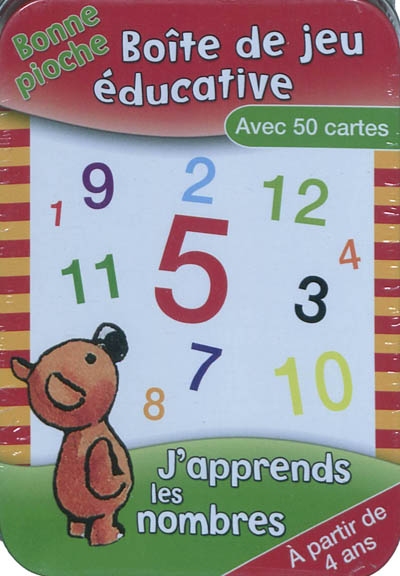 J'apprends les nombres : boîte de jeu éducative