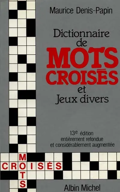 Dictionnaire des mots croisés