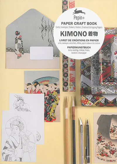 Paper craft book. Kimono. Livret de créations en papier. Kimono. Papierkunstbuch. Kimono