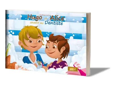 Hugo et Alice jouent au dentiste