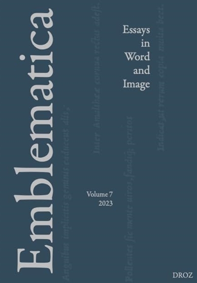 Emblematica : essays in word and image, n° 7