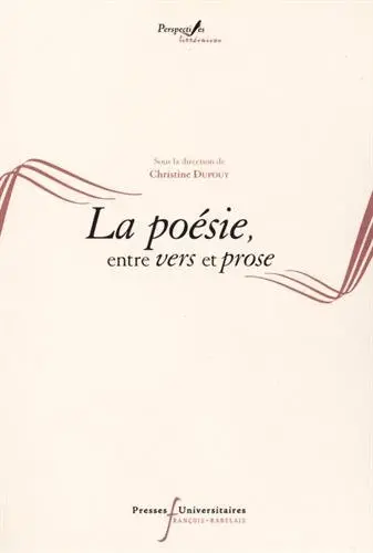 Poésie, entre vers et prose