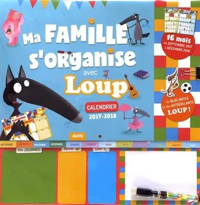 Ma famille s'organise avec Loup : calendrier 2017-2018