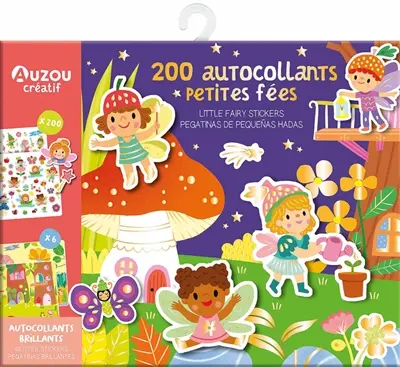 200 autocollants petites fées. Little fairy stickers. Pegatinas de pequenas hadas