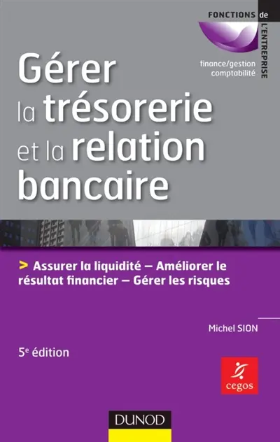 Gérer la trésorerie et la relation bancaire : assurer la liquidité, améliorer le résultat financier, gérer les risques