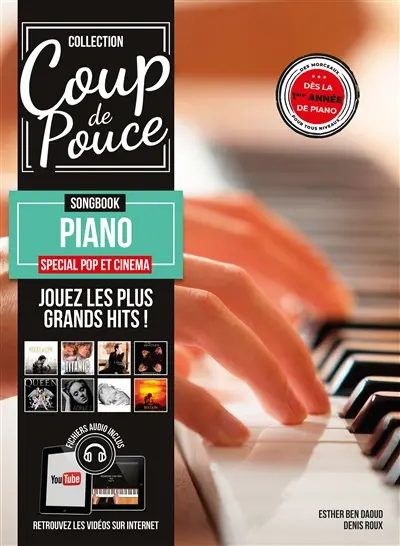 Méthode Coup de pouce Songbook piano : Spécial pop et cinéma