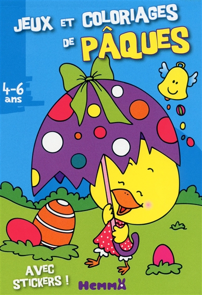 Jeux et coloriages de Pâques, 4-6 ans