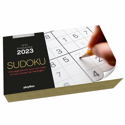 Sudoku : mon éphéméride 2023 : une page par jour pour tout noter et vous creuser les méninges !