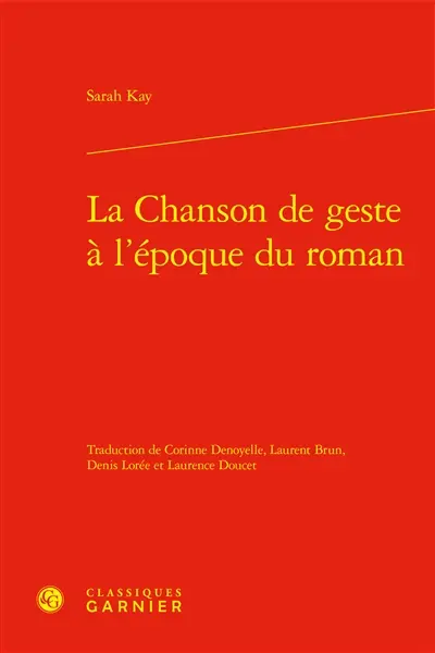 La chanson de geste à l'époque du roman