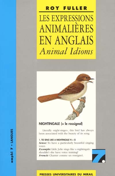 Les expressions animalières en anglais. Animal idioms
