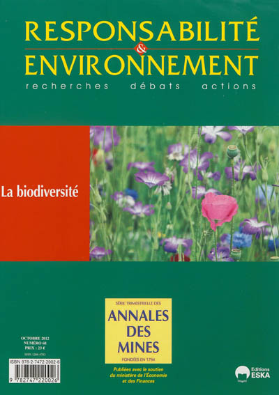 Responsabilité et environnement, n° 68. La biodiversité
