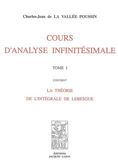 Cours d'analyse infinitésimale