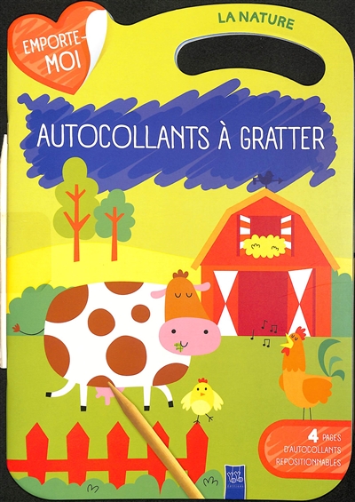 La nature : autocollants à gratter