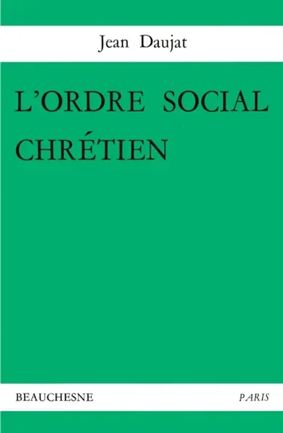 L'ordre social chrétien