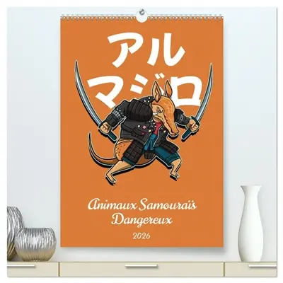 Animaux Samouraïs Dangereux (Calendrier mural 2026 DIN A2 horizontal) calendrier de bureau : Explorez la fusion sauvage entre les animaux et l'esprit guerrier des samouraïs dans cette œuvre d'art unique, présentant des images captivantes de créatures dangereuses.