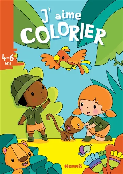 J'aime colorier, 4-6 ans : la jungle